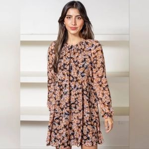 Sanctuary Print Long Sleeve Plus sz Dress